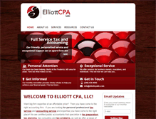 Tablet Screenshot of elliottcpallc.com